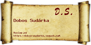 Dobos Sudárka névjegykártya
